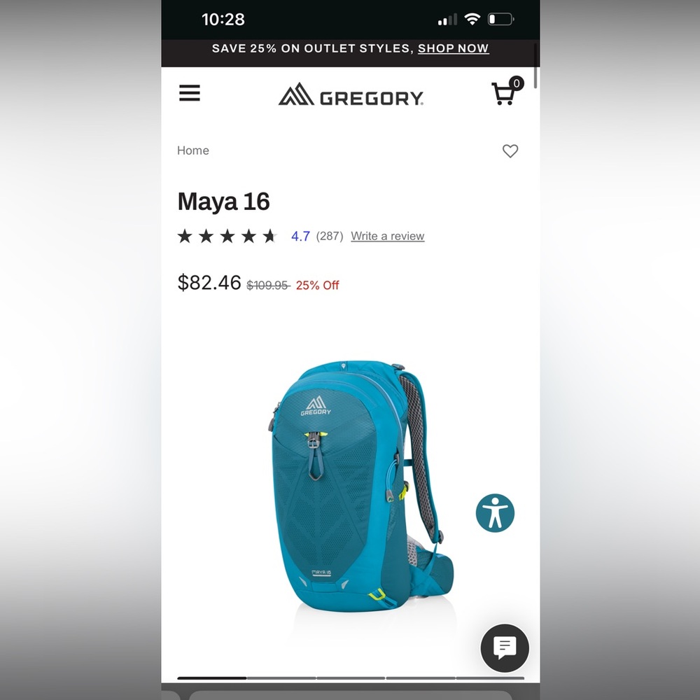 Gregory hiking backpack